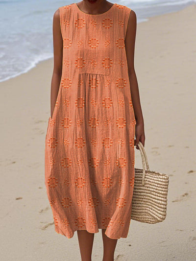 Sleeveless Midi Dress – Airy Freedom, Everyday Charm