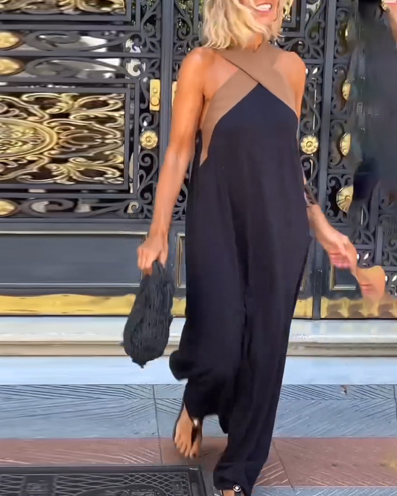 Hyacinth – Chic Crossover Neckline Dress