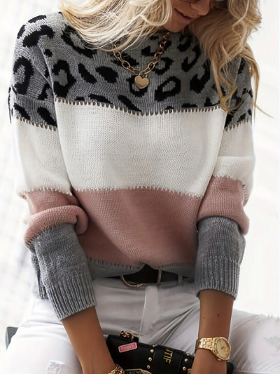 Leopard Print Sweater – Bold Elegance with Soft Comfort