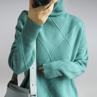 Check Pattern Sweater – Elevates Everyday Life with Colorful Joy