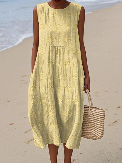 Sleeveless Midi Dress – Airy Freedom, Everyday Charm