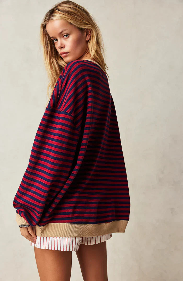 Playful Striped Sweater – Vibrant Style and Comfort