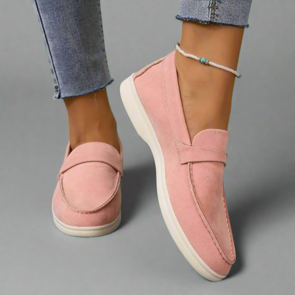 Hannah – Handcrafted Suede Moccasins
