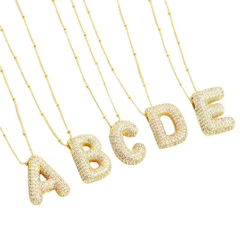 18k Gold Letter Initial Necklace Set That Blends Personal Meaning With Luxury