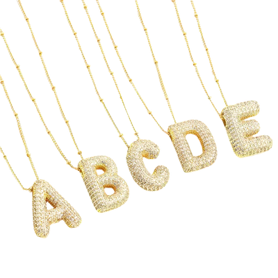 18k Gold Letter Initial Necklace Set That Blends Personal Meaning With Luxury