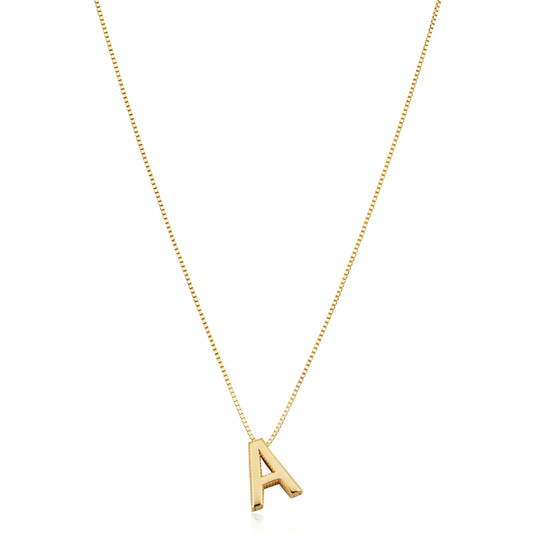18K Gold Initial Necklace That Makes You Stand Out & Turns Every Glance Into Admiration