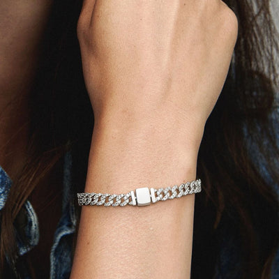 18K Gold Moissanite Cuban Bracelet That Radiates Confidence & Turns Every Glance Into Admiration