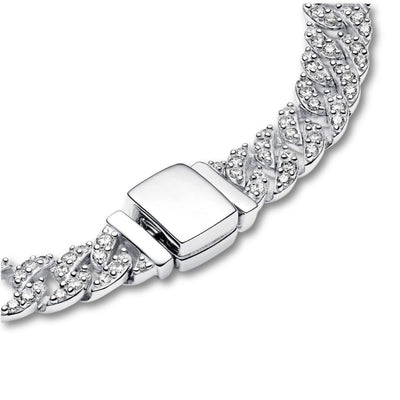 18K Gold Moissanite Cuban Bracelet That Radiates Confidence & Turns Every Glance Into Admiration