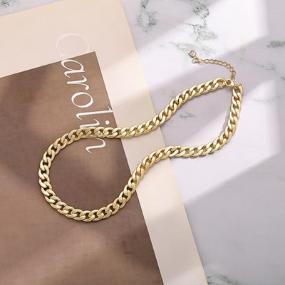 18K Gold Cuban Link Necklace That Turns Every Glance Into Admiration