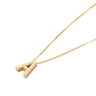 18K Gold Initial Necklace That Makes You Stand Out & Turns Every Glance Into Admiration