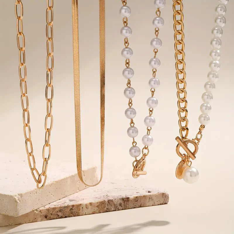 18K Gold Pearl Necklace Set That Elevates Your Elegance & Draws Every Eye