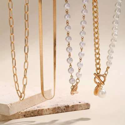 18K Gold Pearl Necklace Set That Elevates Your Elegance & Draws Every Eye