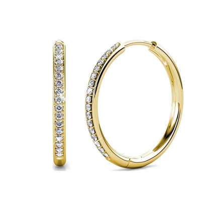 14k Gold  Hoops That Bring Shine to Any Outfit & Finish Your Look Perfectly
