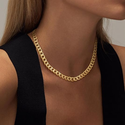 18K Gold Cuban Link Necklace That Turns Every Glance Into Admiration