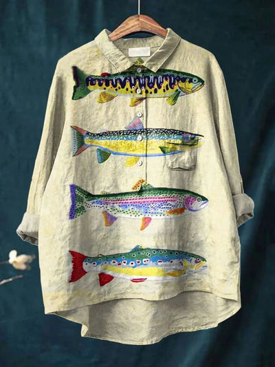 Jacqueline – Fish Art Shirt
