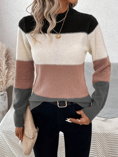 Striped Sweater – Stylish Comfort in Earthy Tones