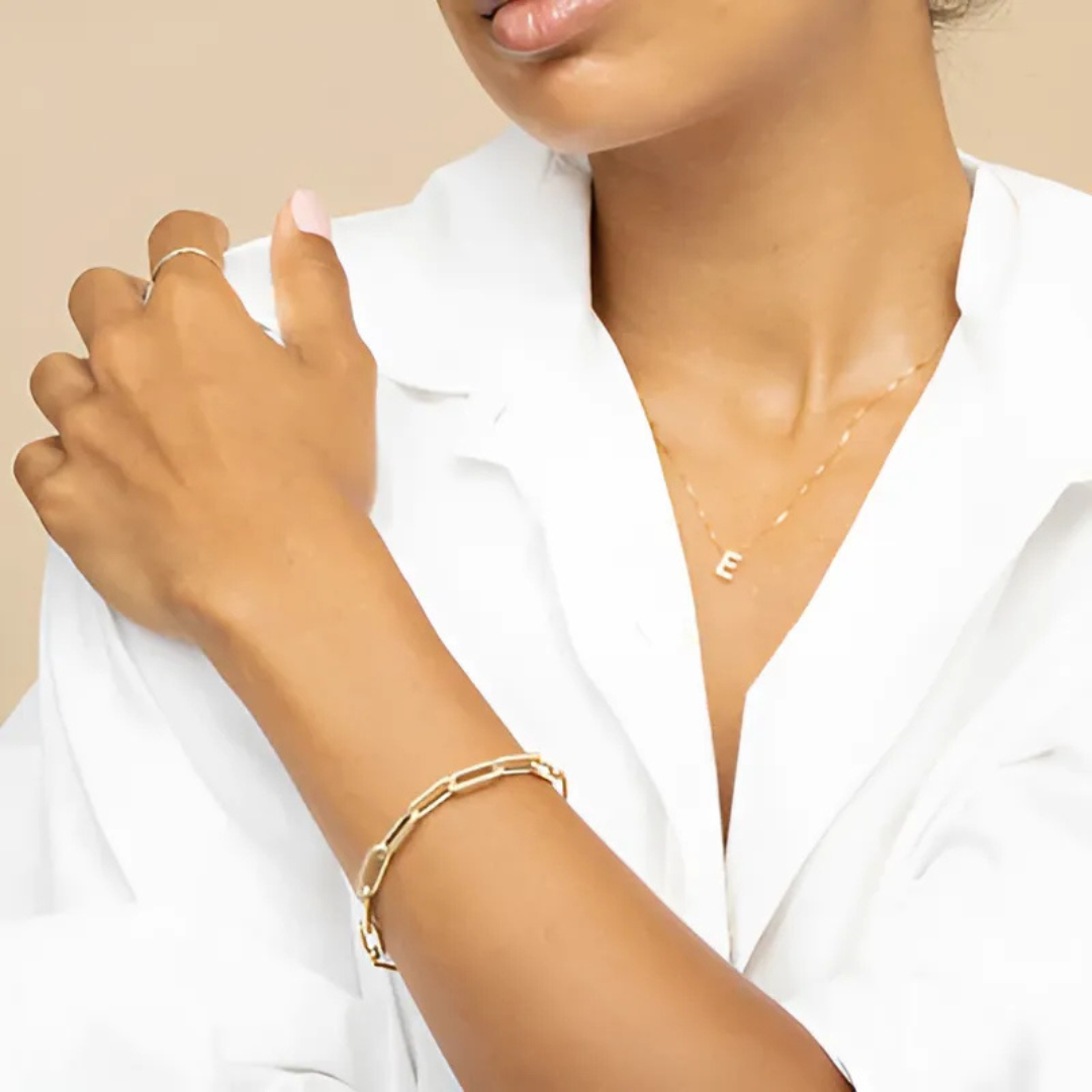 18K Gold Initial Necklace That Makes You Stand Out & Turns Every Glance Into Admiration