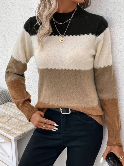 Striped Sweater – Stylish Comfort in Earthy Tones