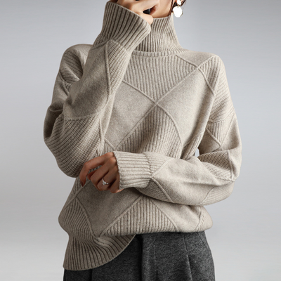 Check Pattern Sweater – Elevates Everyday Life with Colorful Joy