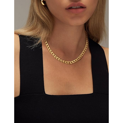 18K Gold Cuban Link Necklace That Turns Every Glance Into Admiration