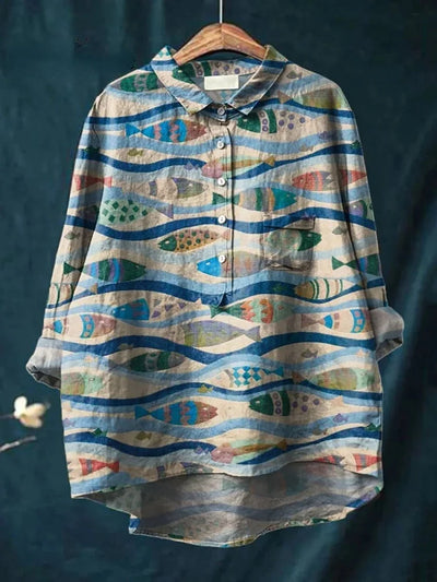 Jacqueline – Fish Art Shirt