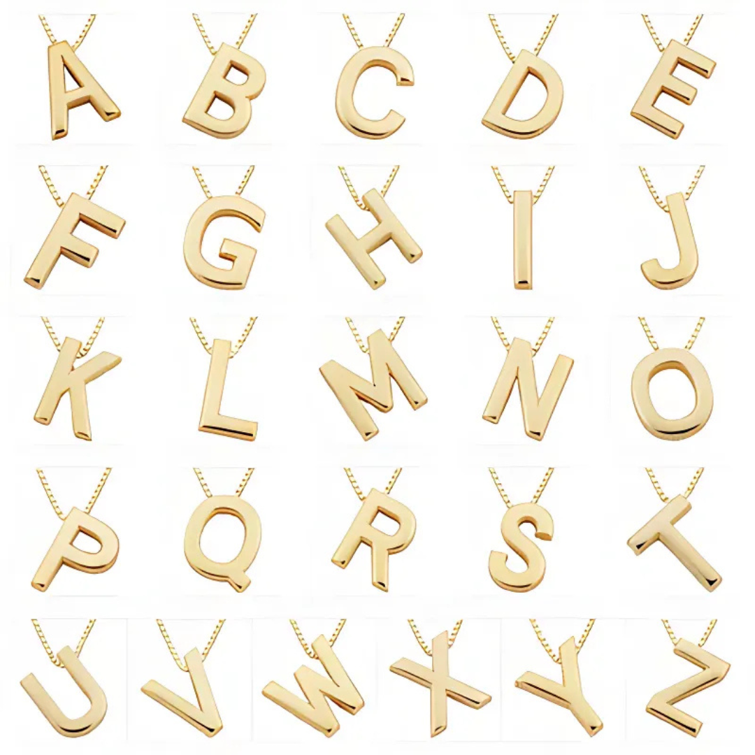 18K Gold Initial Necklace That Makes You Stand Out & Turns Every Glance Into Admiration