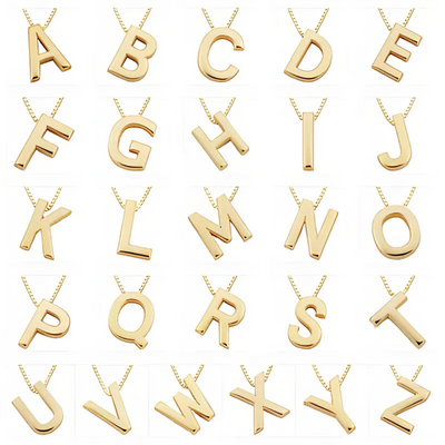 18K Gold Initial Necklace That Makes You Stand Out & Turns Every Glance Into Admiration