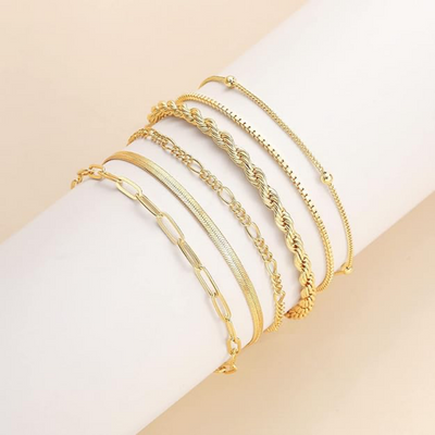 16K Gold Bracelet Set That Exudes Limitless Style & Earns Compliments Everywhere