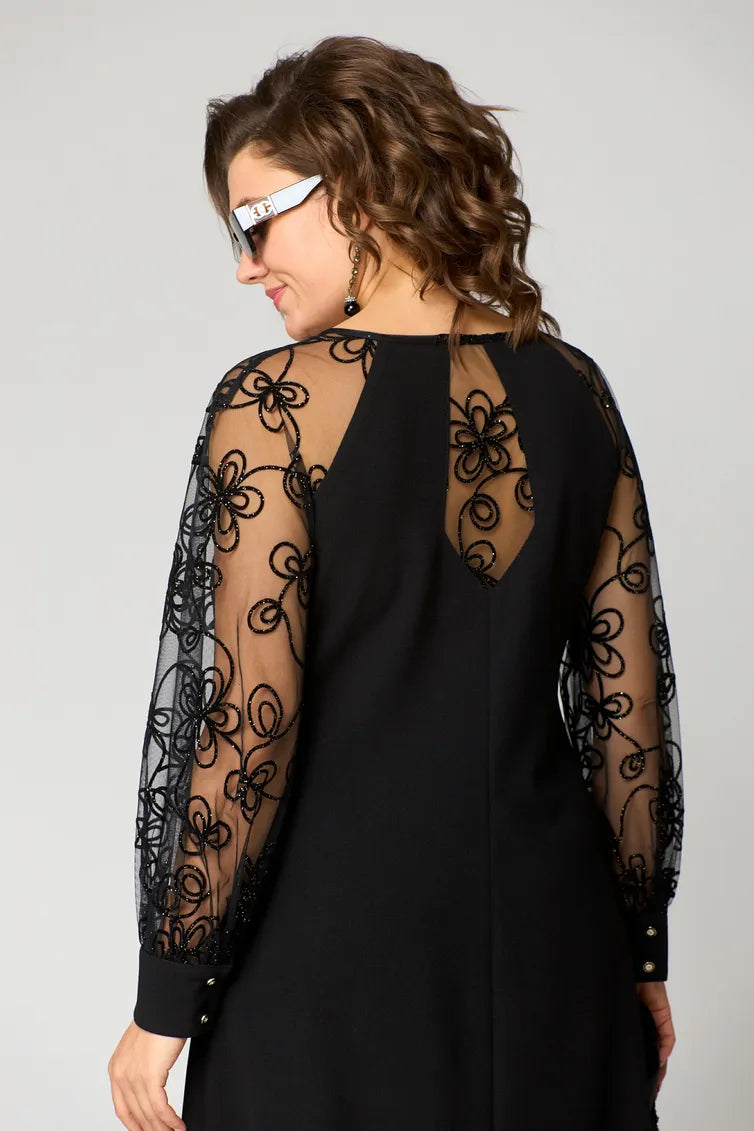 Marisela – Lace-Sleeve Dress