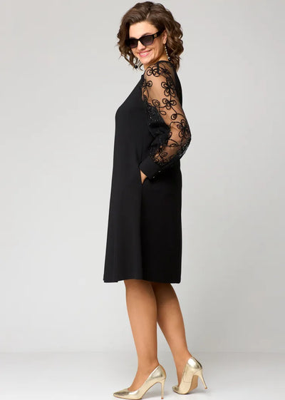Marisela – Lace-Sleeve Dress