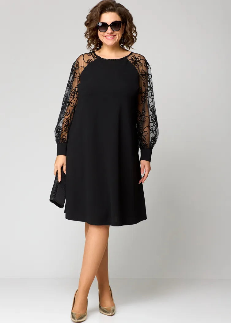 Marisela – Lace-Sleeve Dress