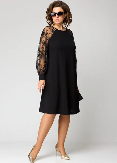 Marisela – Lace-Sleeve Dress
