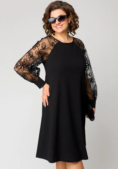 Marisela – Lace-Sleeve Dress