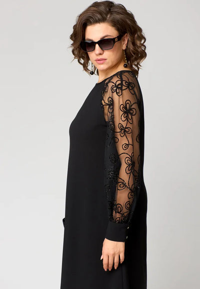 Marisela – Lace-Sleeve Dress