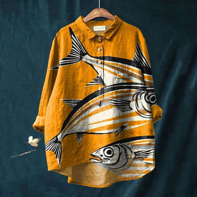 Jacqueline – Fish Art Shirt