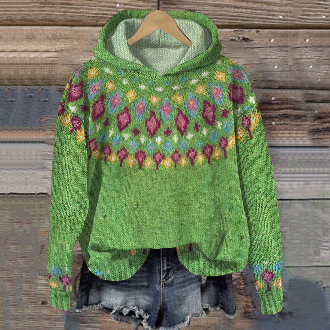 Soft Icelandic Hoodie – Colorful Warmth in Nordic Style