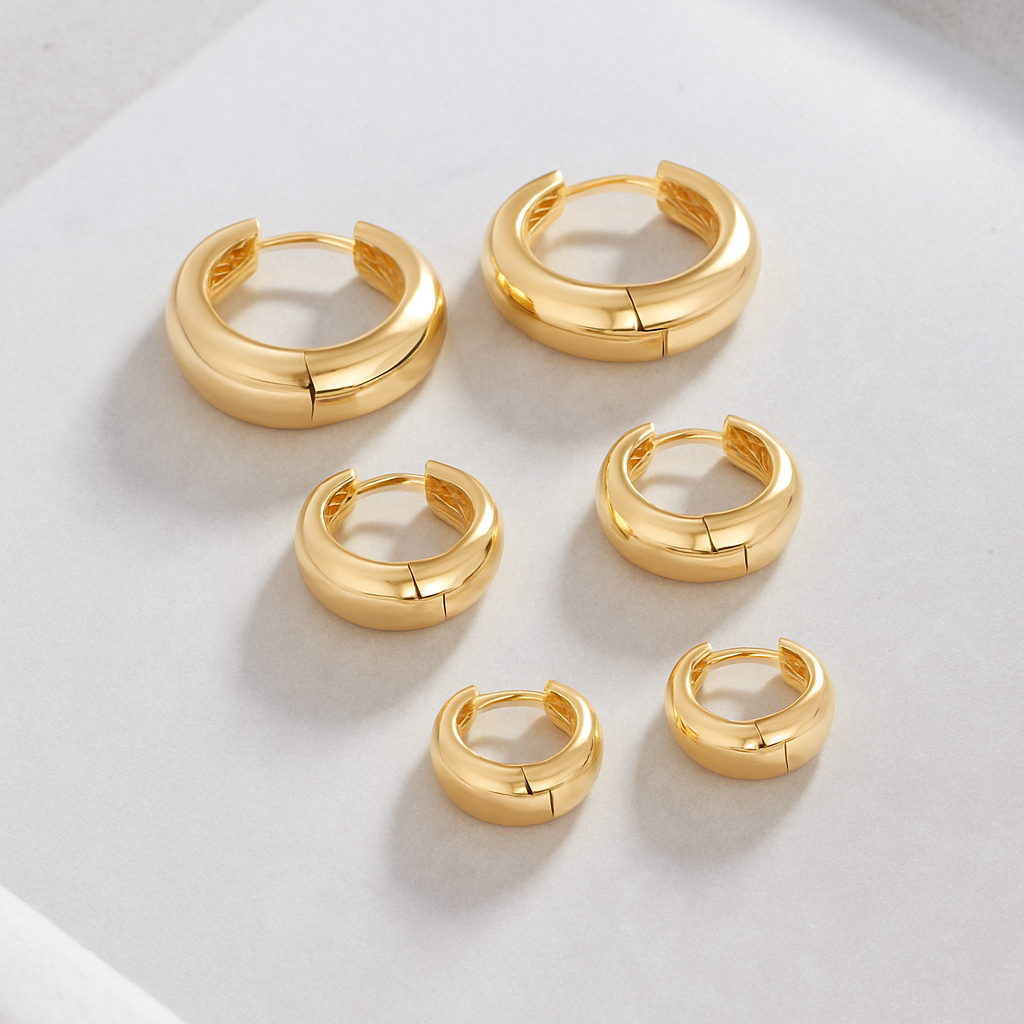 18K Gold Mini Hoops That Make You Unforgettable & Shine With Confidence
