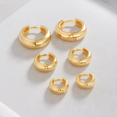 18K Gold Mini Hoops That Make You Unforgettable & Shine With Confidence