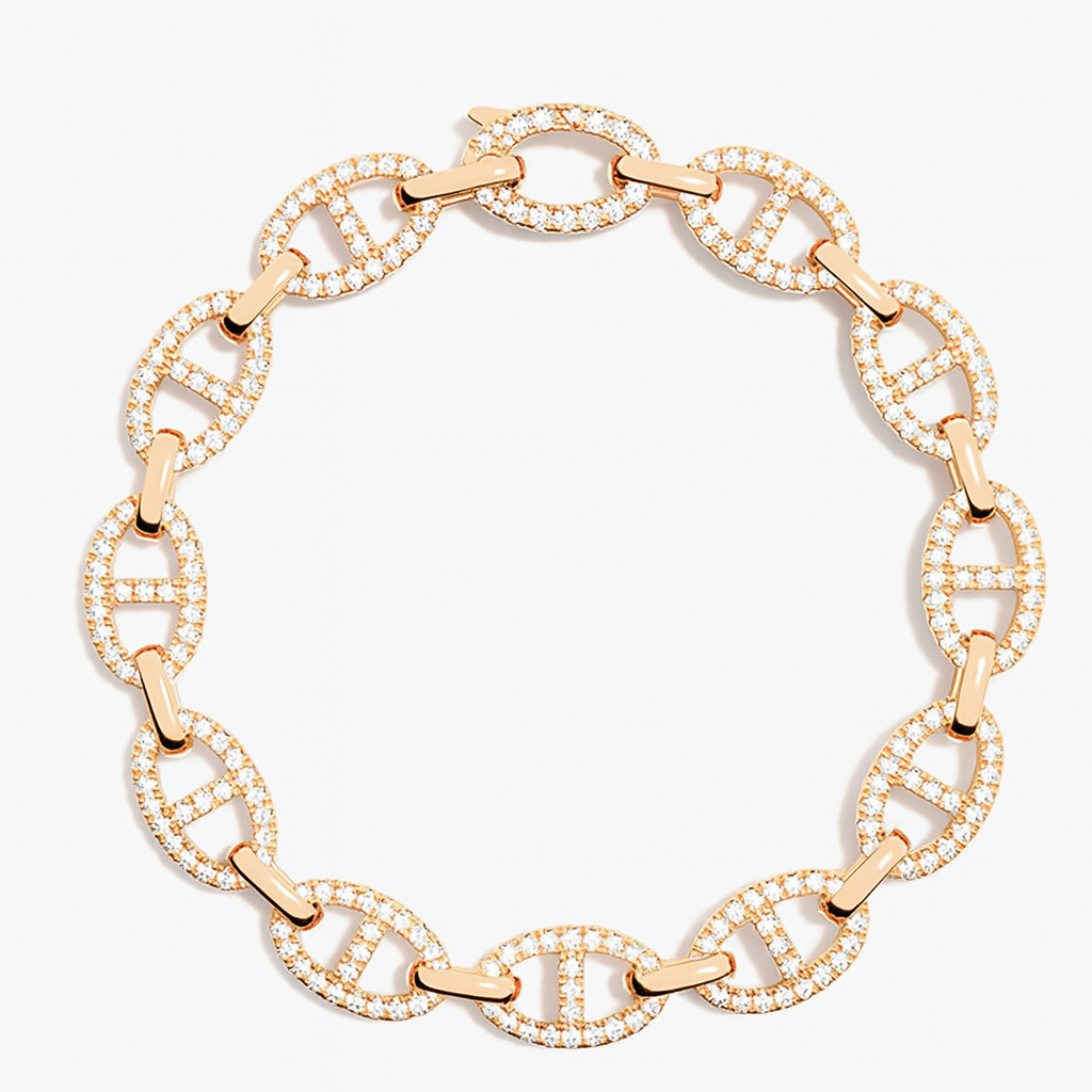 18K Gold Link Bracelet That Makes You Stand Out & Turns Heads Instantly