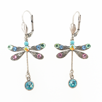 Elegant Carved Dragonfly Earrings