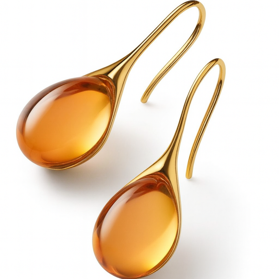 Crystal Drop Earrings in Gold and Silver