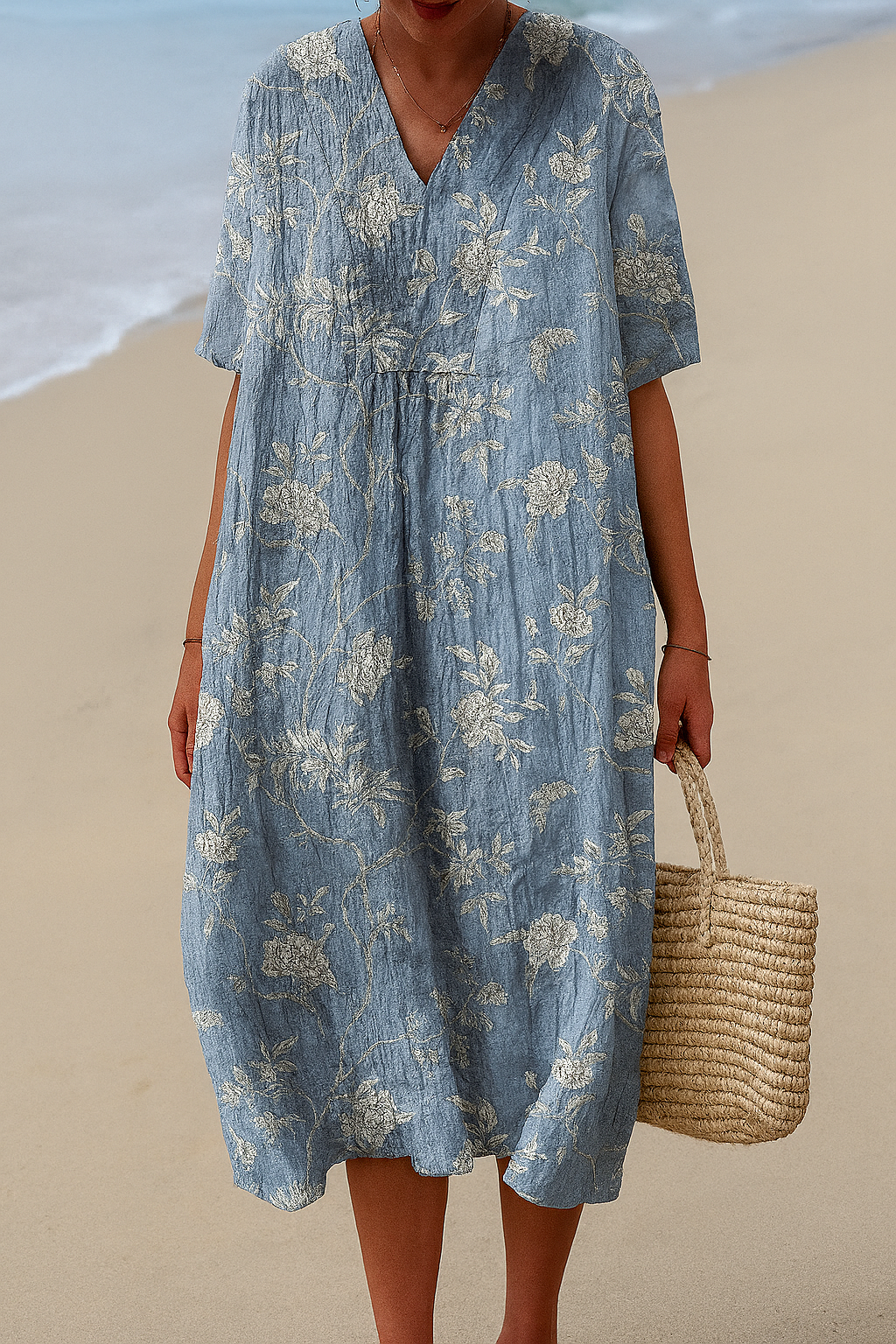 Artistically Inspired Cotton Dress – Natural Beauty That Captures Attention