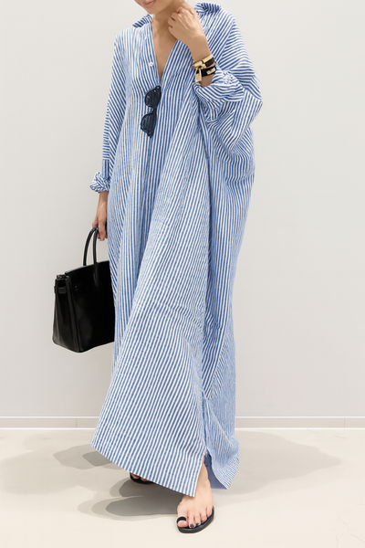 Giselle – Striped Peter Pan Collar Dress