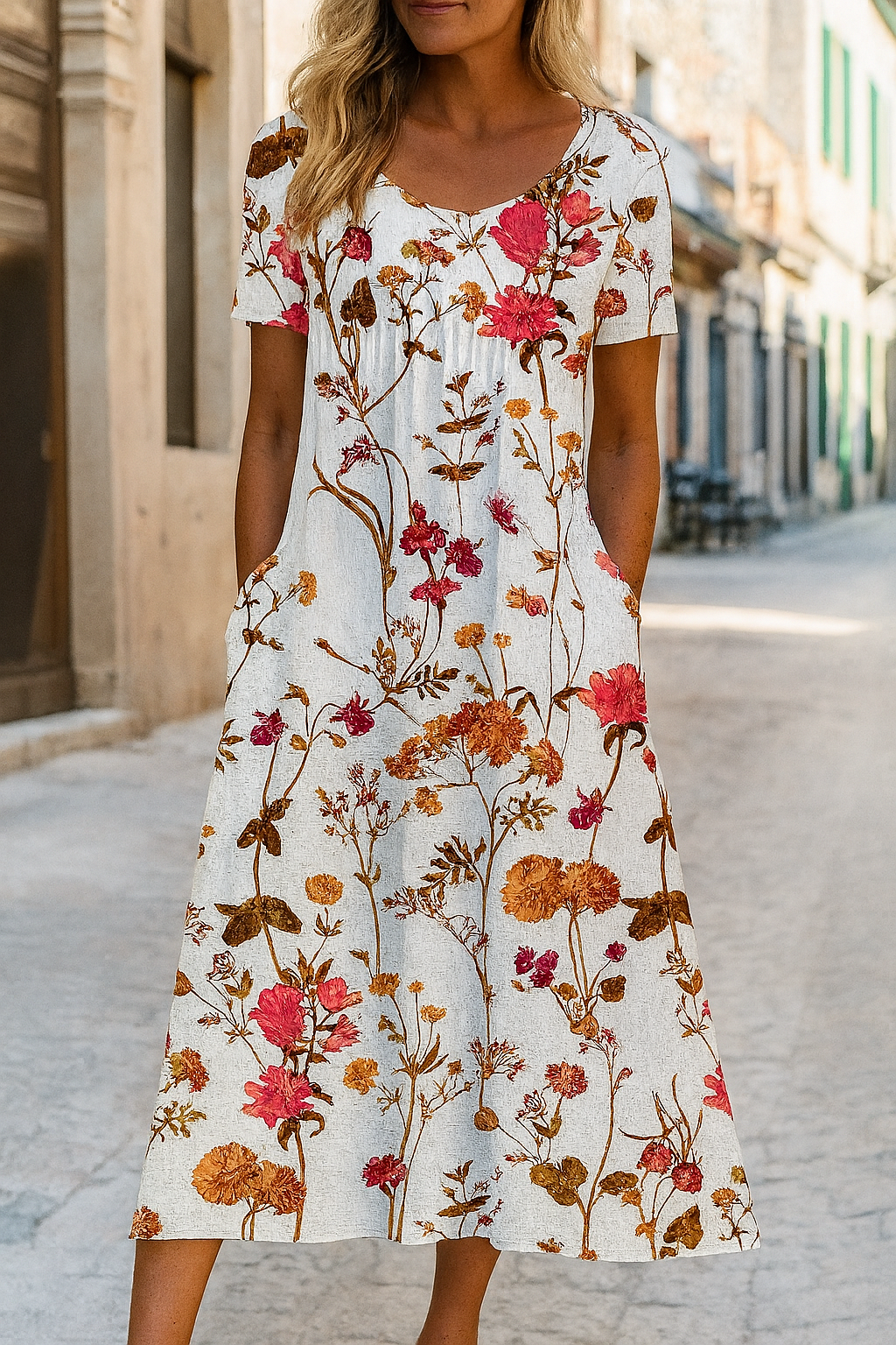 Bohemian Midi Dress for Everyday – Glide Through the Day with Ease