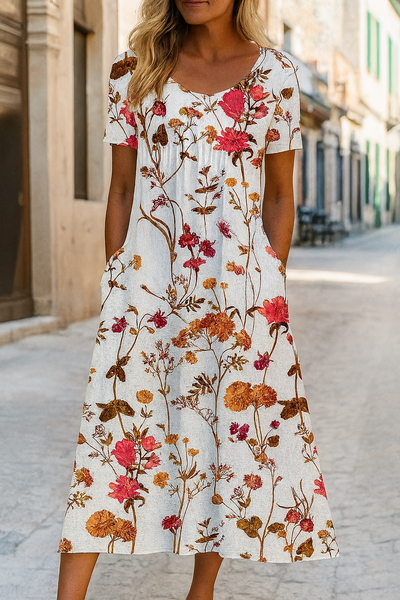 Bohemian Midi Dress for Everyday – Glide Through the Day with Ease
