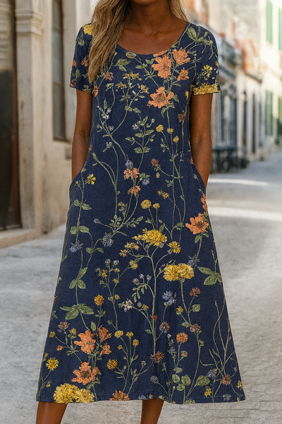 Bohemian Midi Dress for Everyday – Glide Through the Day with Ease