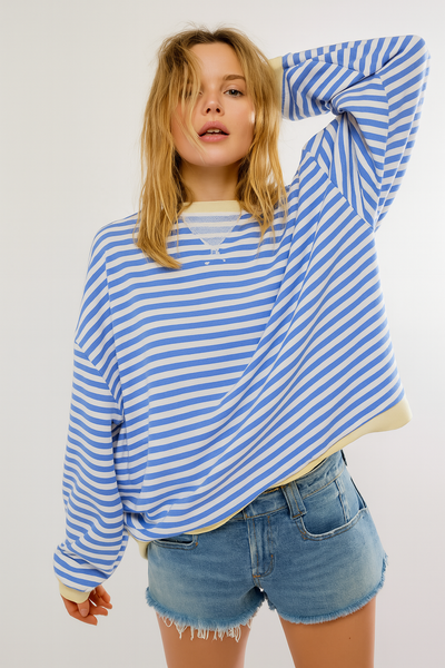 Playful Striped Sweater – Vibrant Style and Comfort