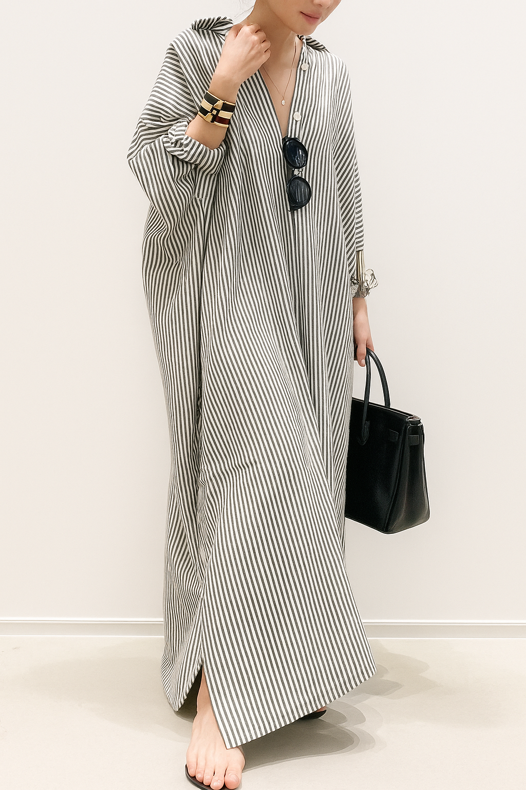 Giselle – Striped Peter Pan Collar Dress