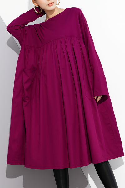 Maribel – Stylish Plus Size Cotton Shift Dress