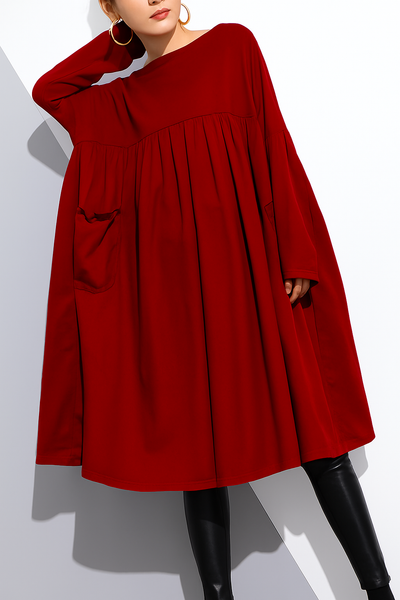 Maribel – Stylish Plus Size Cotton Shift Dress